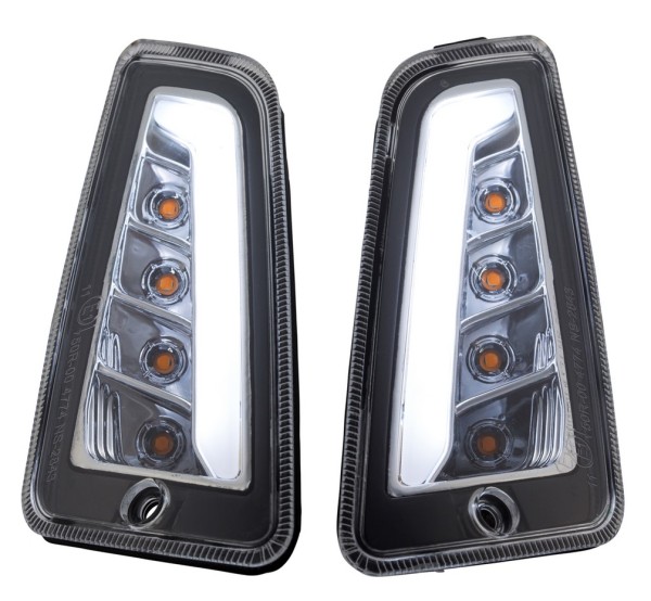 Indicator kit front left/right for Vespa GTS/​GTS Super/​GTV 125-300ccm ('14-), clear