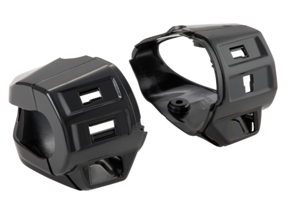 Cover switch unit, left & right for Vepsa Primavera/Sprint, black glossy