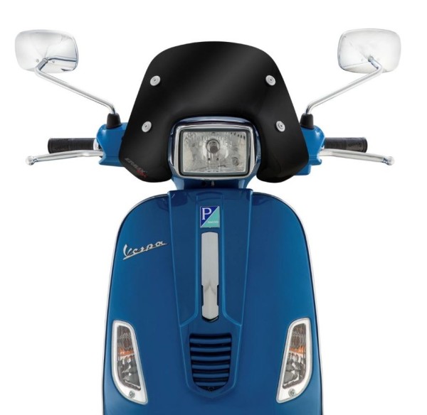 Flyscreen ERMAX Piccolo H 170 mm for Vespa S 50-150cc, black tinted