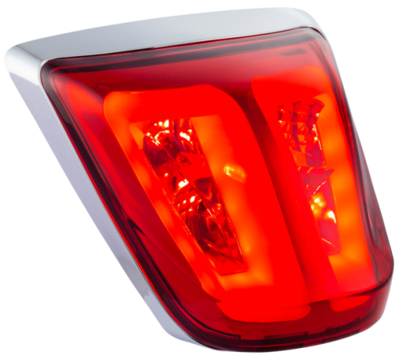 Rear light red for Vespa Primavera/​Sprint 50-150ccm, edge - chrome