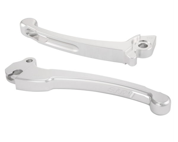 Sport lever set clutch/brake for Vespa PX 125-200ccm, HBZ Grimeca, right/left, silver