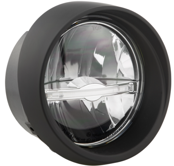 Headlight LED for Vespa Primavera 50-150ccm 2T/​4T (-'18), matt black