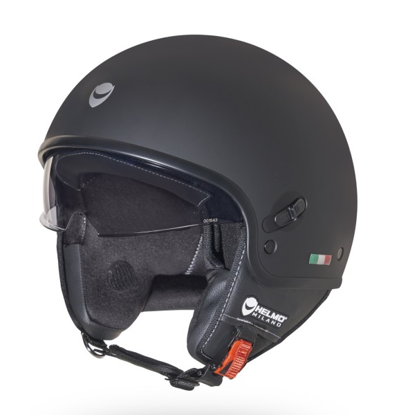 Helmo Milano Demi Jet, Puro Slider, black matt