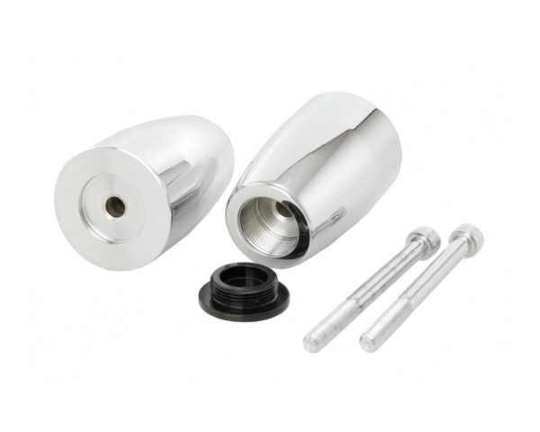 Handlebar end weights ZELIONI for Vespa, pair, chrome