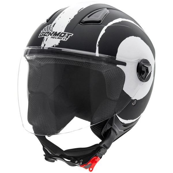 Germot helmet GM 196, matte black / white