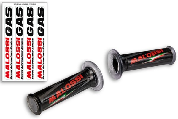 Grips MALOSSI for Vespa GTS/​GTS Super/​GT/​GT L 125-300ccm, black, without handlebar end opening