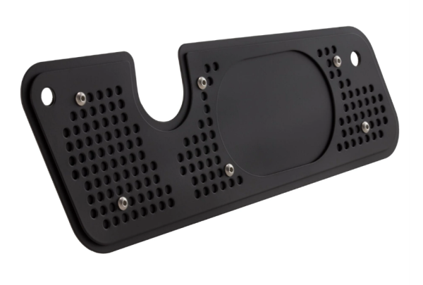 Exhaust trim swing arm for Vespa GTS/GTS Super/GTV/GT, black