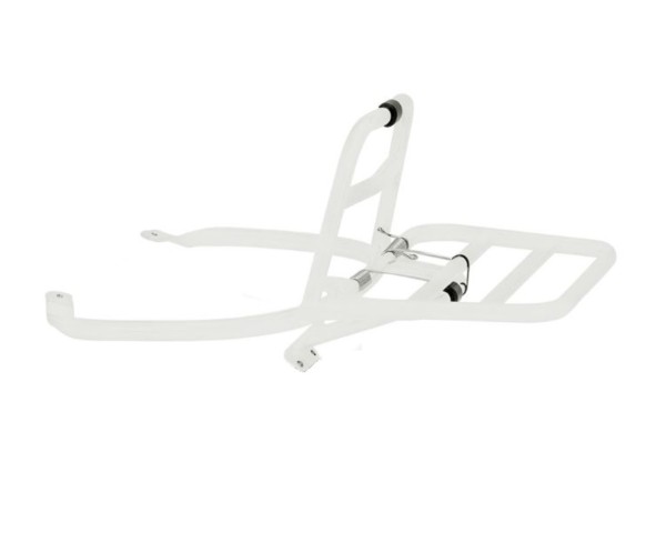 Luggage rack Justin Bieber white rear Foldable for Vespa Sprint