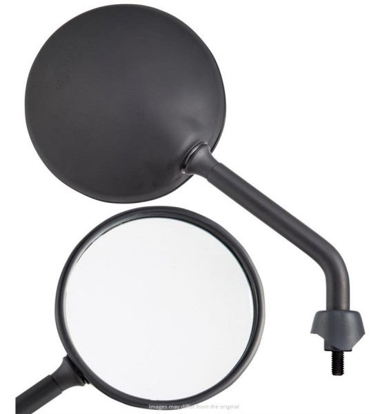 Mirror Shorty for Vespa, black matt, right and left