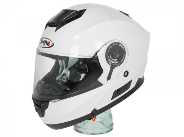 Shiro flip-up helmet, SH507, white