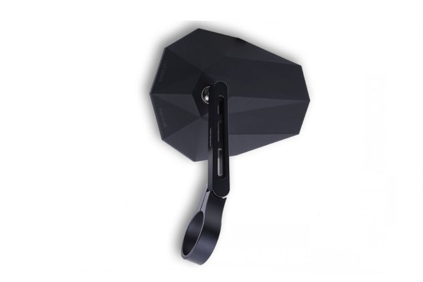 Handlebar end mirror for Vespa left or right, black, Highsider Stealth X5