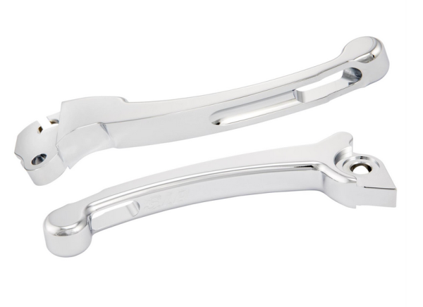 Sport lever set clutch/brake for Vespa PX 125-200ccm, HBZ Grimeca, right/left, chrome