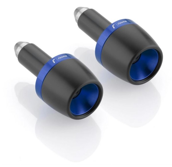 Handlebar end weights RIZOMA left & right for Vespa, blue anodized