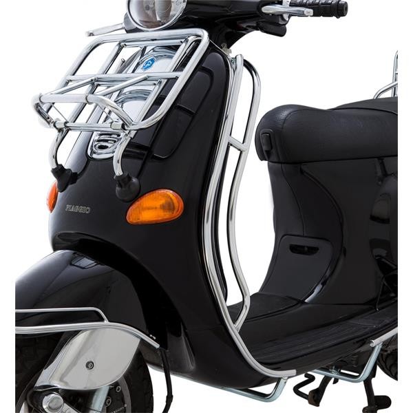 Crash bar front leg shield for Vespa ET2/ET4 50-150cc Cuppini