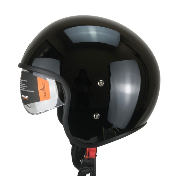 Axxis Hornet Fiber SV Open-Face Helmet, Solid, Black, Glossy, Fiberglass, ECE 22.06