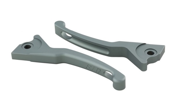 Sport lever set brake Shorty for Vespa, right and left, gray matt