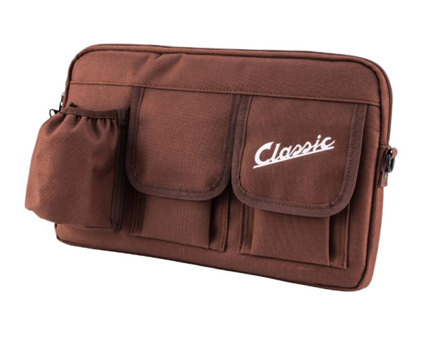 Bag "Classic" for luggage compartment / glove compartment Vespa, nylon, tobacco brown