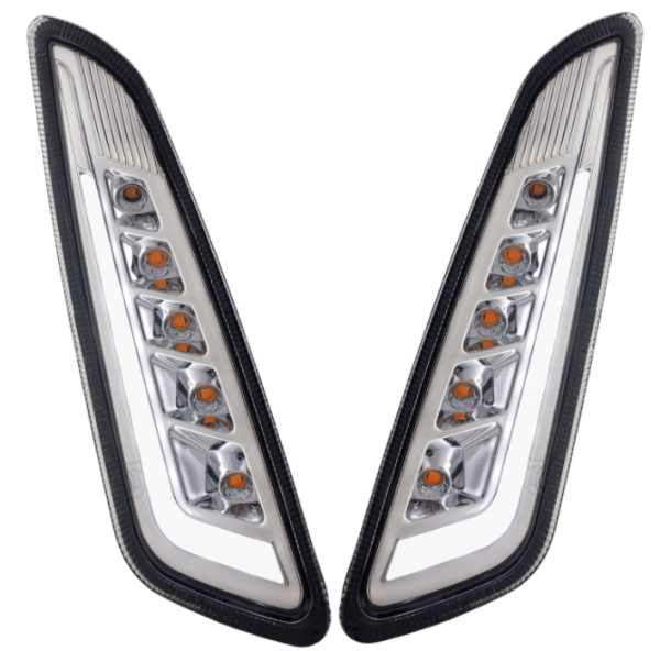 Indicator kit front left/right for Vespa Primavera/​Sprint 50ccm 2T/​4T, tinted