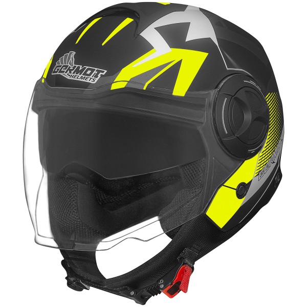 Germot helmet GM 650, matte black / fluo yellow