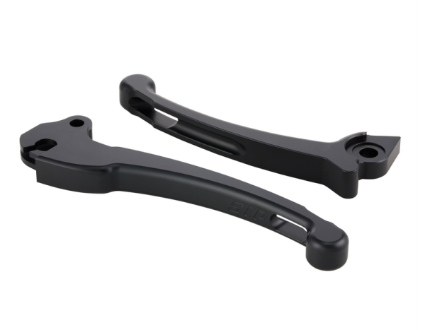 Sport lever set clutch/brake for Vespa PX 125-200ccm, HBZ Grimeca, right/left, black matt