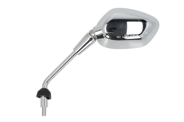 Right-hand threaded mirror, left-side mount, M10, chrome, Vespa GTS 125/310