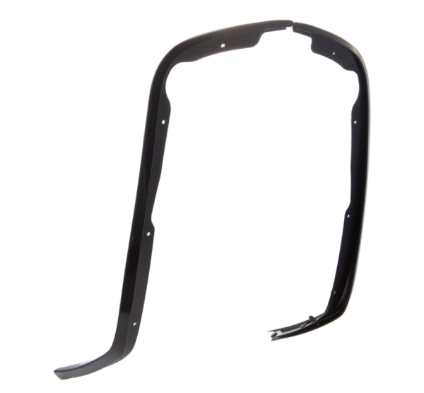 Mono slot tube leg shield & kick plate for Elettrica/Primavera/Sprint 50-150cc, black shine