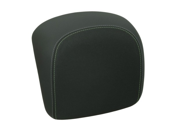 Original Backrest for Vespa GTS/GTV Top Case - Black, Green Stitching