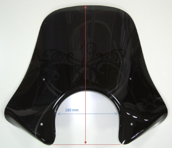 Windshield ERMAX Sport H 450 mm for Vespa GTS/GTS Super/GT L (-22), clear