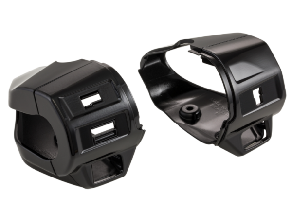 Cover switch unit, right/left, front/rear for Vespa Primavera/​Sprint, glossy black