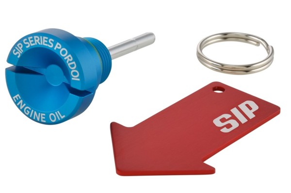 Oil filler screw engine oil for Vespa, blue matt