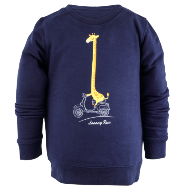 Kids sweatshirt "Looong Run", blue