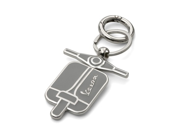 Vespa key fob Blade gray