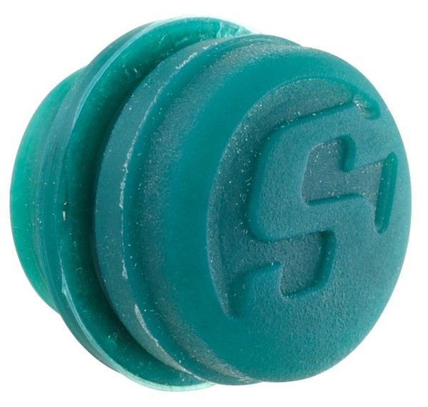 Cover cap for bar end weights, green