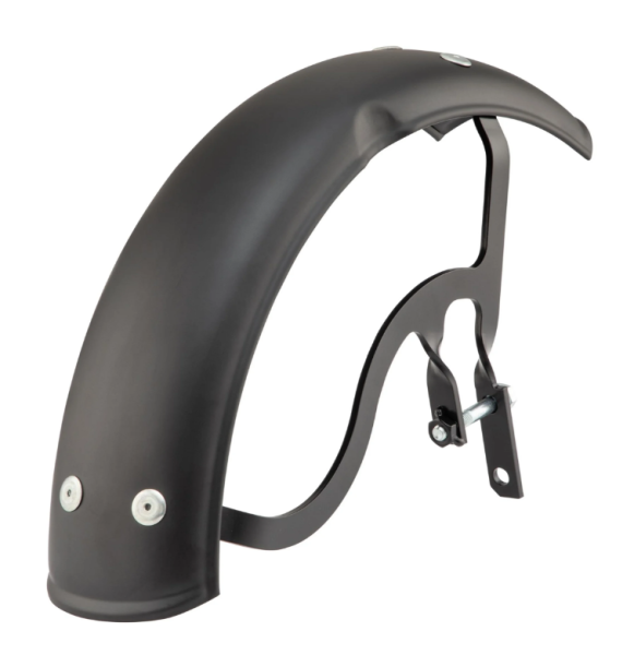 Mudguard Garelli for Vespa PX 80-200cc, metal, black matt