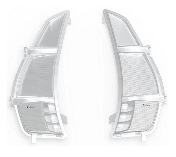 Ventilation grille RIZOMA luggage compartment for Vespa GTS/GTS Super/GTV 125-300cc (`23-), silver