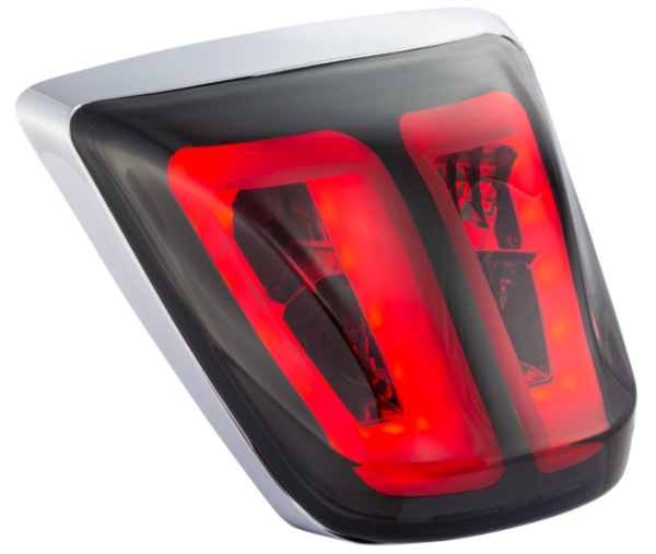 Rear light tinted for Vespa Primavera/​Sprint 50-150ccm, edge - chrome