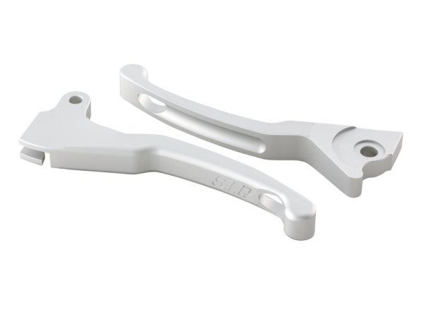 Sport lever set brake Shorty for Vespa LX /LXV /S /Primavera /Sprint 50-150ccm, silver matt
