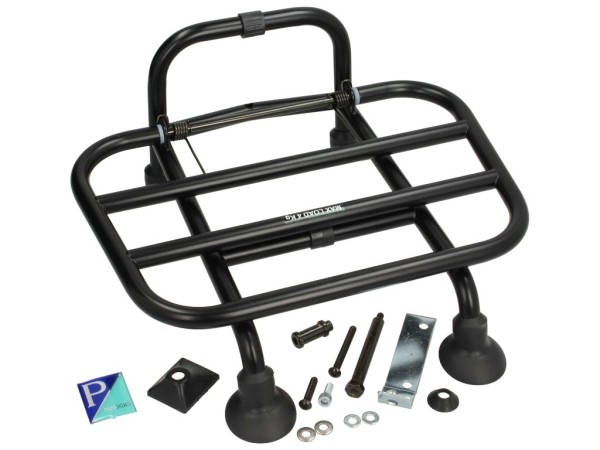 Folding luggage carrier front Vespa Primavera / Sprint - black