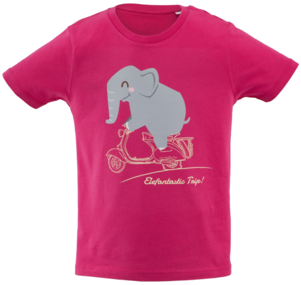 Children's T-Shirt "Elefantastic Trip!", pink
