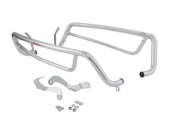 Crash bar side hood rear for Vespa GTS 300cc HPE ('19-), chrome