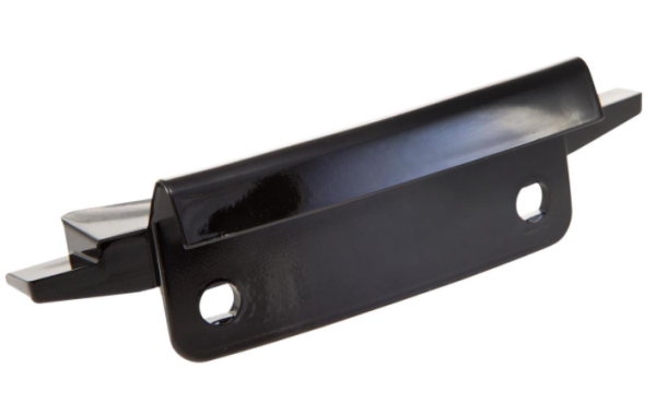 Connection piece mono slotted leg shield glossy black for Vespa Primavera/​Sprint 50-150ccm