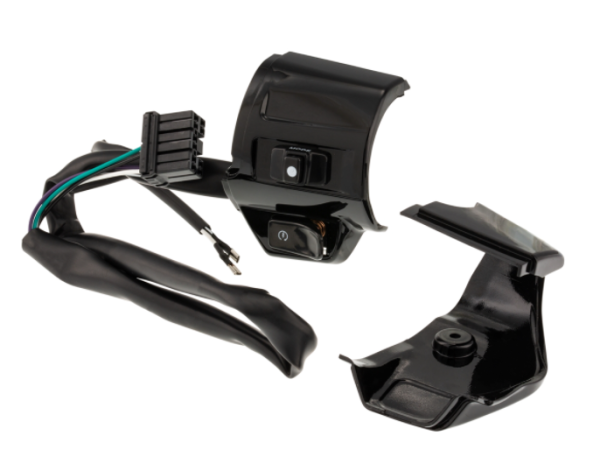 Switch unit DMP right for Vespa Primavera/Sprint, black glossy