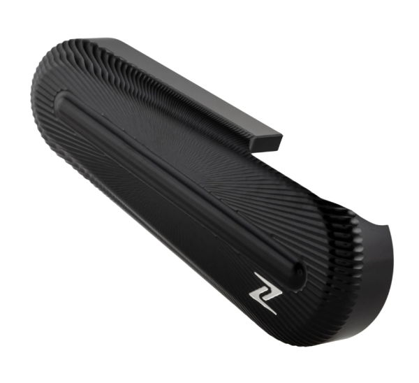 Swingarm cover ZELIONI 3D for Vespa, black anodized