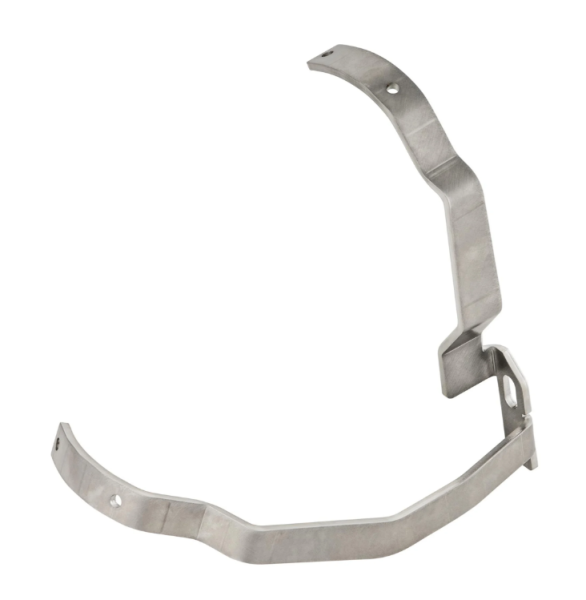 Holder fender 2.0 Garelli for Vespa PX 80-200cc, brushed stainless steel