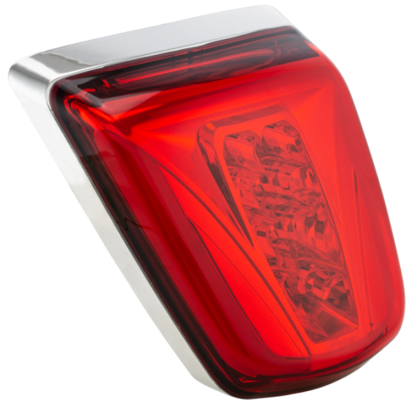 Rear light LED red for Vespa Primavera/​Sprint 50-150ccm, edge - chrome