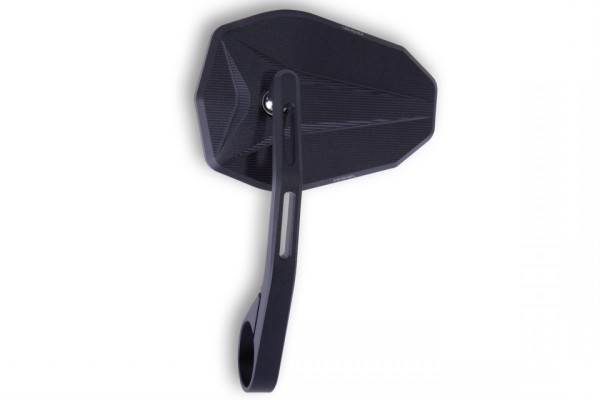 Handlebar end mirror for Vespa left or right, black, Highsider VICTORY-X