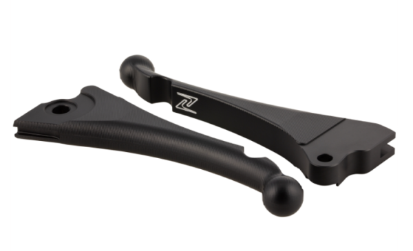 Sport lever set brake "Shorty 3D" left/right for Vespa LX/​LXV/​S/​Primavera/​Sprint, matt black