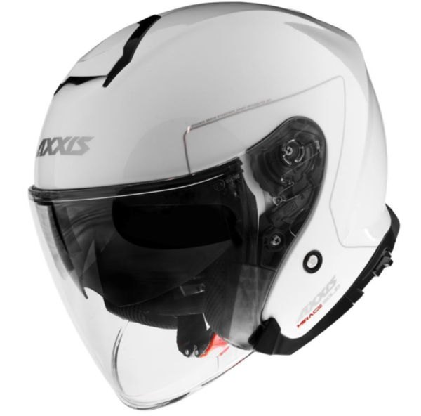 Axxis jet helmet, Mirage SV Solid, white glossy