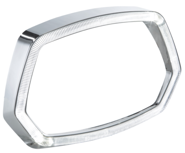 Lamp ring chrome LED light ring for Vespa Sprint 50ccm 2T/​4T ('13-'18)