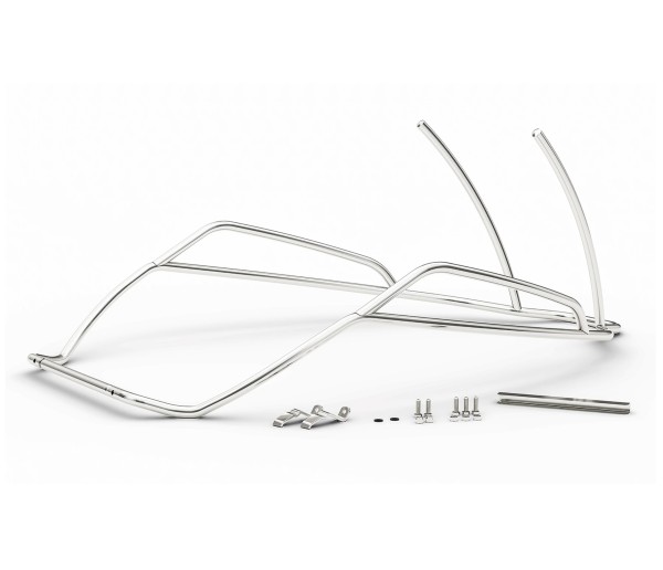 Crash bar rear, chrome for Vespa GTS, GTV, GTS Super